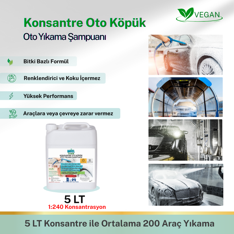 Miel Foam İlk bitkisel organik oto köpük oto yıkama şampuanı kostik yok fosfat yok karbon ayak izini azaltır su izini azaltır çevre dostu oto yıkama fabrikadan perakende ve toptan satış üretici 2