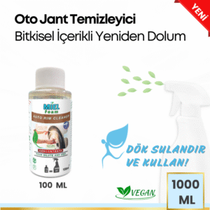 Miel Köpük Jant Temizleyici, yol kirini ve yağını etkili bir şekilde temizler, jantlara parlak ve lekesiz bir görünüm kazandiran ürün görseli, bitkisel vegan sertifikalı doğal oto temizleyici