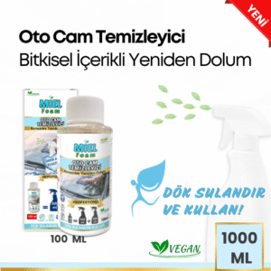 Miel Foam Oto Cam Temizleyici , Bitki Bazlı, Vegan, Toksik Olmayan, Konsantre, Yüksek Performans, Çevre Dostu, Hayvan Dostu, Köpük Sprey, böcek pisliği ve kuş pisliği için en etkili temizleyici,güçlü performanslı oto cam temizleyici (6)