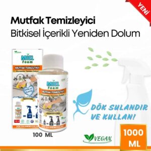 Miel Foam Bitki Bazlı Hayvan Dostu, Mutfak Temizleyici, Yağ Çözücü, Fırın Temizleyici, Ocak Temizleyici, Davlumbaz Temizleyici 7