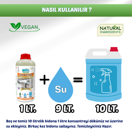 Endüstriyel Mutfak Temizleyici (Yağ Çözücü) Konsantre Sıvı Köpük Sprey 1000 ml - Görsel 2